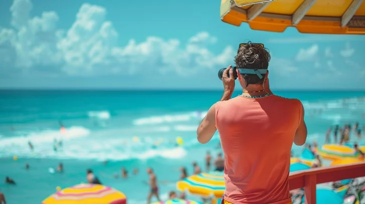 Portrait of a sun-drenched